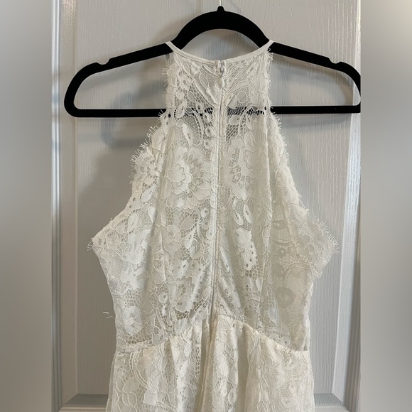 ASOS Lace Halter Neck Maxi Wedding Dress - Picture 10 of 12